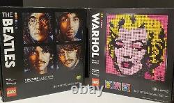 LEGO Andy Warhol's Marilyn Monroe ART (31197) + The Beatles (31198) SHIPS FREE