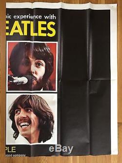 LET IT BE Beatles Original Six Sheet Movie Poster 1970 John Lennon (VeryFine+)