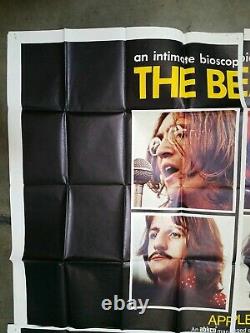 LET IT BE The Beatles 80x73 Folded Six Sheet Movie Poster 1970 John Lennon