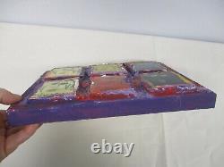 LORD TIM HUDSON WOOD ON CANVAS PAINTING w 6 FACES JOHN LENNON BEATLES