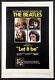 Let It Be The Beatles John Lennon Paul Mccartney 1970 1-sheet Linenbacked