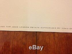 Limited Edition 2618/3000E John Lennon The Family Lithograph Yoko Ono Beatles