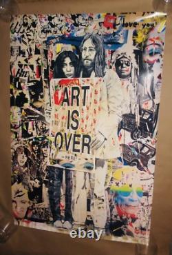 MR. BRAINWASH John Lennon Art Is Over AUTHENTIC ART POSTER PRINT 2011 Beatles