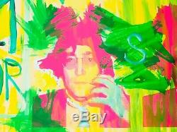 MR CLEVER ART JOHN LENNON BASQUIAT ABSTRACT PAINTING Beatles street art pop art