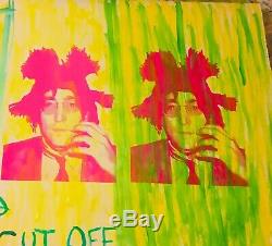 MR CLEVER ART JOHN LENNON BASQUIAT ABSTRACT PAINTING Beatles street art pop art