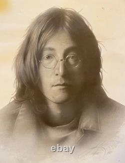 Masterpiece John Lennon Pencil/charcoal Drawing Signed & Framed