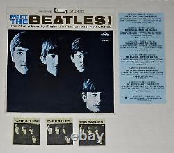 Meet The Beatles 1964 Ultra Mega Rare Sxa-2047 Capitol Compact 33 Ep With Sleeve