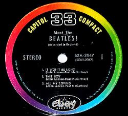 Meet The Beatles 1964 Ultra Mega Rare Sxa-2047 Capitol Compact 33 Ep With Sleeve