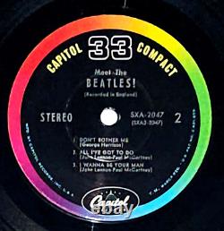 Meet The Beatles 1964 Ultra Mega Rare Sxa-2047 Capitol Compact 33 Ep With Sleeve