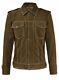 Men's Suede Leather Jacket Celebrity John Lennon Rubber Soul (THE BEATLES) Coat