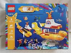 NIB LEGO Ideas 21306 The Beatles Yellow Submarine Set, John, Paul, Ringo, George