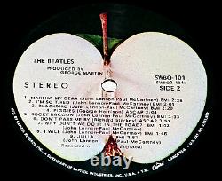 NM BEATLES 1968 WHITE ALBUM SCRANTON 1ST PRESSING WithLABEL ERRORS POSTER & PHOTOS