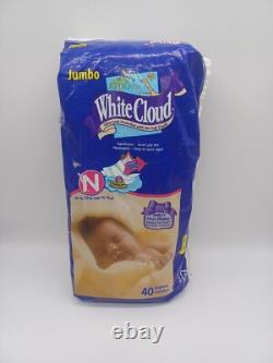 NOS BEATLES John Lennon White Cloud Diapers Yoko DISC 40ct New Born up to 10lbs