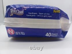 NOS BEATLES John Lennon White Cloud Diapers Yoko DISC 40ct New Born up to 10lbs