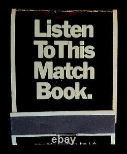 Near Mint Beatles John Lennon 1974 Ultra Mega Rare'listen To This Matchbook