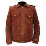 New Beatles John Lennon Rubber Soul Inspired Vintage Brown Suede Leather Jacket