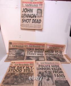 Newspapers Collection EXTRA! (6) Different Beatle JOHN LENNON SHOT DEAD 1980