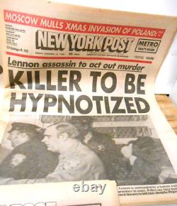 Newspapers Collection EXTRA! (6) Different Beatle JOHN LENNON SHOT DEAD 1980 Newspapers Collection EXTRA! (6) Different Beatle JOHN LENNON SHOT DEAD 1980