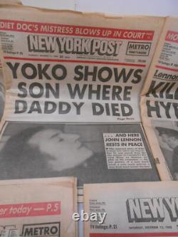 Newspapers Collection EXTRA! (6) Different Beatle JOHN LENNON SHOT DEAD 1980