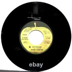 Nm Beatles 1974 Lennon #9 Dream P1878 Dj Promo Pro-8029 45 Mono & Stereo