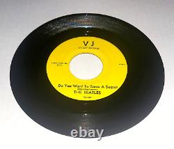 Nm Beatles Do You Want To Know A Secret Vj 587 Yellow Label With Vee Jay Sleeve