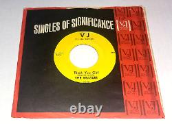 Nm Beatles Do You Want To Know A Secret Vj 587 Yellow Label With Vee Jay Sleeve