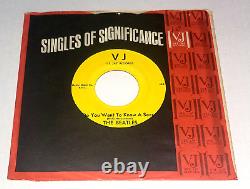 Nm Beatles Do You Want To Know A Secret Vj 587 Yellow Label With Vee Jay Sleeve