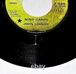 Nm Beatles John Lennon 1973 P-1868'mind Games' Promo 45 Pro-6768'not For Sale