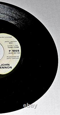 Nm Beatles John Lennon 1973 P-1868'mind Games' Promo 45 Pro-6768'not For Sale