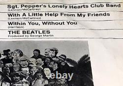 Nm Beatles Sgt Peppers Lonely Hearts Club Band Rare 7 Apple Records 3-song Ep