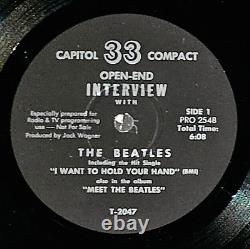 Nm Meet The Beatles Pro 2549 Open Interview Capitol Compact Reissue Ep & Sleeve