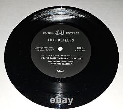 Nm Meet The Beatles Pro 2549 Open Interview Capitol Compact Reissue Ep & Sleeve