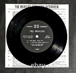 Nm Meet The Beatles Pro 2549 Open Interview Capitol Compact Reissue Ep & Sleeve