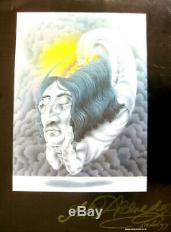 ONE OF A KIND ALAN ALDRIDGE JOHN LENNON FLOATING SIGNED LP ALBUM 5th of Nov