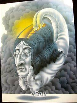 ONE OF A KIND ALAN ALDRIDGE JOHN LENNON FLOATING SIGNED LP ALBUM 5th of Nov