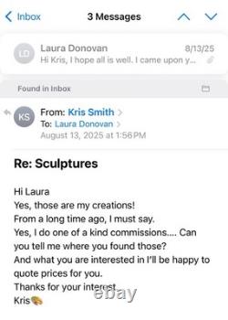 OOAK Commissioned John Lennon Sculpture by Kris Smith Beatles Bust Beatlemania