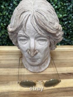 OOAK John Lennon Sculpture Beatles Bust Beatlemania English Rock Decor Music