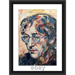 ORIGINAL Impasto Portrait John Lennon Beatles Acrylic Painting Art 19