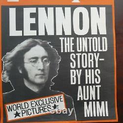ORIGINAL JOHN LENNON's AUNT MIMI SUNDAY PEOPLE BILLBOARD POSTER (1970's) EX