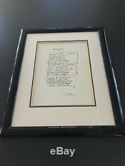 ORIGINAL John Lennon framed lyrics the Solo years IMAGINE the Beatles