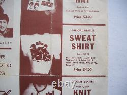 Official Beatles Advertising Flyer? Shirts Hats No Shrink Card Wrapper Pin