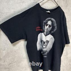 Old Clothes Vintage The Beatles John Lennon Short Sleeve Shirt Band Black