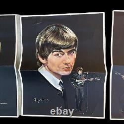 Original 1964 Beatles Posters George Harrison, John Lennon, & Paul Mccartney
