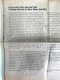 Original 1979 John Lennon Yoko Ono A Love Letter Ad Los Angeles Times BEATLES