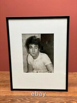 Original 9x11John Lennon photograph by Dezo Hoffmann, ca. 1965, framed