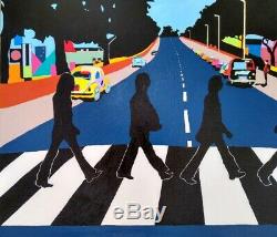 Original Art London Beatles Abbey Rd London Pop Art John Lennon Unframed