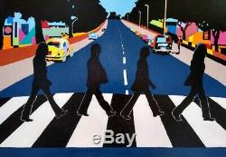 Original Art London Beatles Abbey Rd London Pop Art John Lennon Unframed