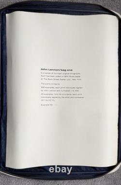 Original (Beatles) John Lennon Bag One Fine Art Carrying Case (1970)