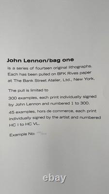 Original (Beatles) John Lennon Bag One Fine Art Carrying Case (1970)