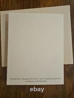 Original Beatles John Lennon Fat Budgie Greetings Card with Envelope 1965 EX